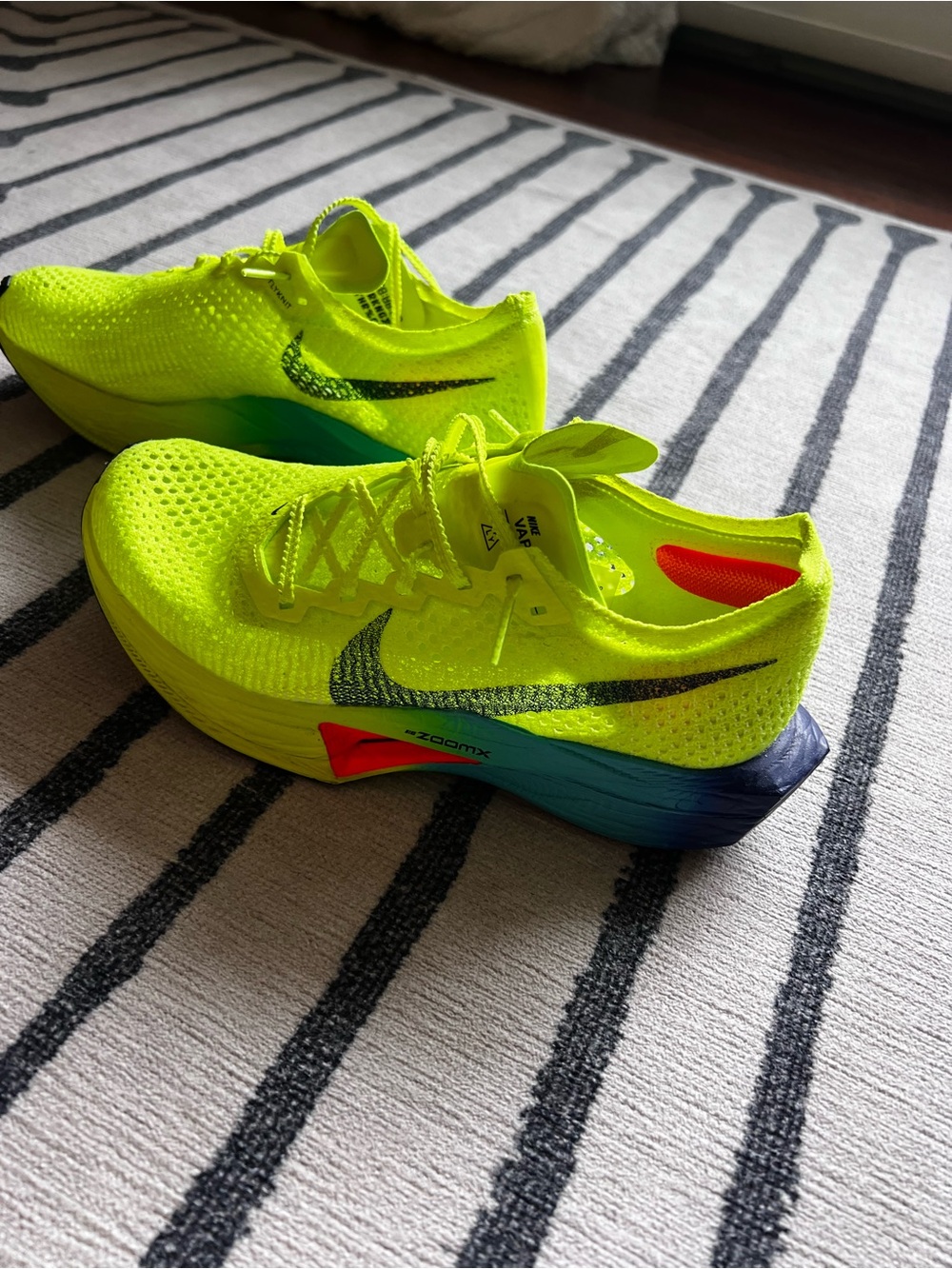 Nike Volt/Blue Gradient ZoomX Running Sneakers